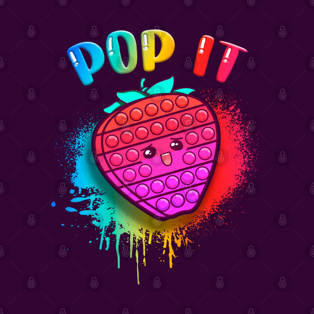 Strawberry Pop It Fidget Toy for Girls Pop It - Fidget Toy - Mug | TeePublic