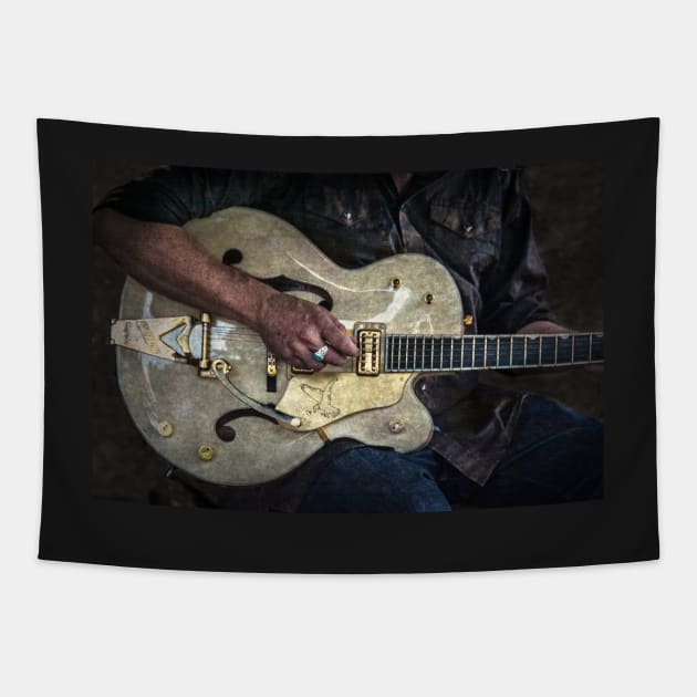 Guitar Man Tapestry by IanWL