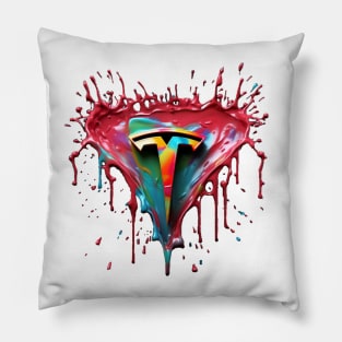 Paint Splash T Pillow