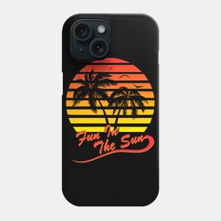 Fun In The Sun 80s Tropical Sunset Phone Case