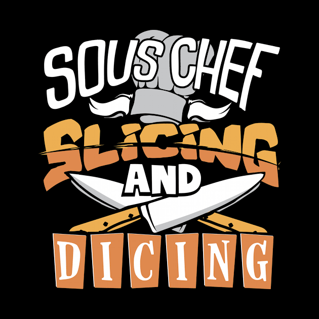 Sous Chef Cooking by Shop5Prints