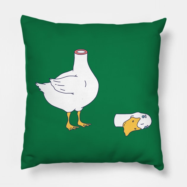 headless duck Pillow by Michele Scott