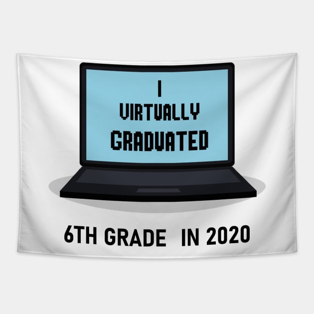 I virtually graduated 6th grade in 2020 Tapestry by artbypond