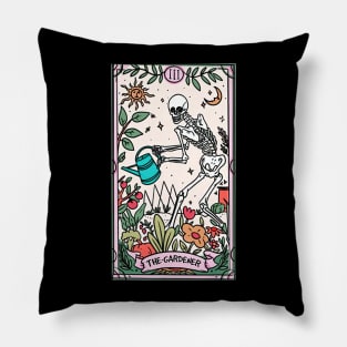 The Gardener Tarot Card Gardening Planting Pillow