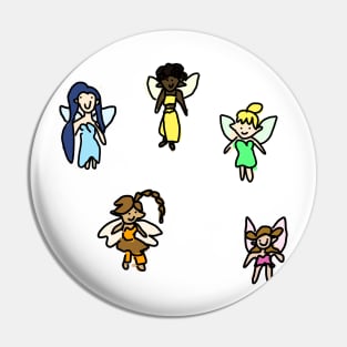 Badly Drawn Fairies Sticker Pack Pin