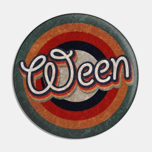 Retro Color Typography Faded Style ween Pin