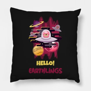 Hello! Aliens! Pillow