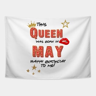 May Birthday Gift Tapestry