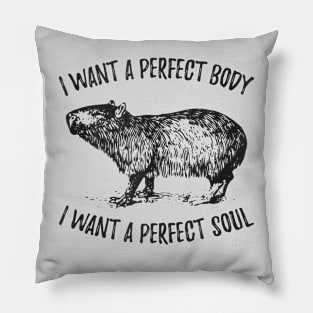 i want a perfect body i want a perfect Pillow