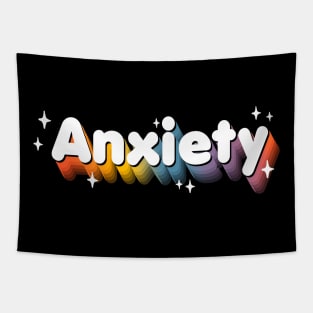 Anxiety rainbow - Kawaii - Adulting - Funny Sassy Quote Tapestry