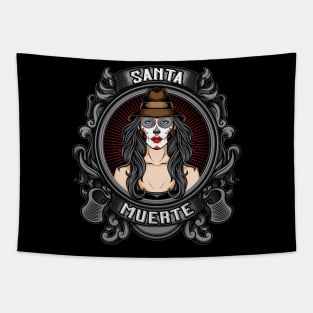 Santa Muerte Sugar Skull Tapestry