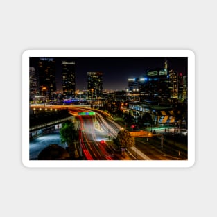 Light Trails at Melbourne Docklands, Victoria, Australia Magnet