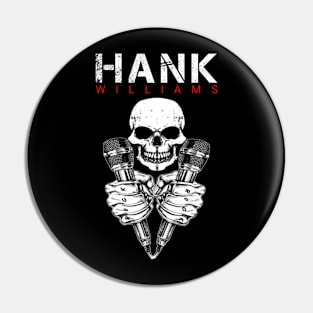 Hank - vintage skull Pin