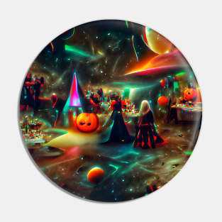 Halloween Party Art Pin