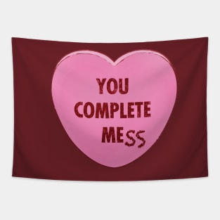Valentine's Day Candy Heart - You Complete MeSS Tapestry