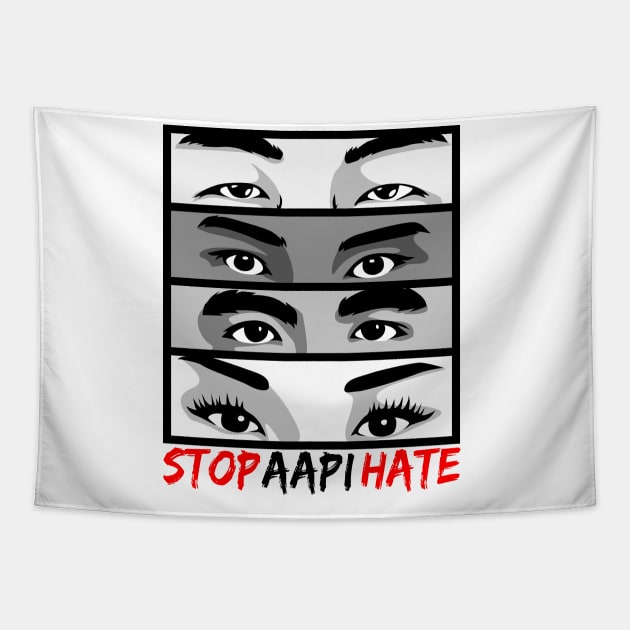 STOP AAPI HATE Tapestry by RCM Graphix