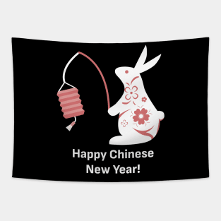 Happy Chinese New Year 2023 Year of The Rabbit Tapestry