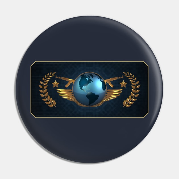 CS GO The Global Elite (Simple/Background) Pin by Nlelith