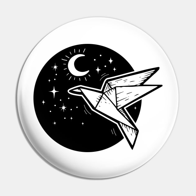 Origami night flight Pin by romulofq