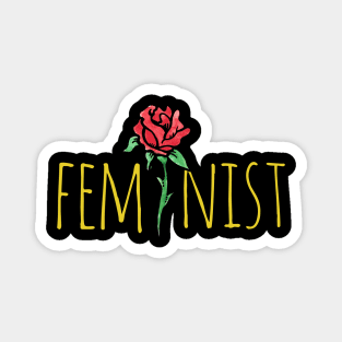 Feminist Rose Magnet