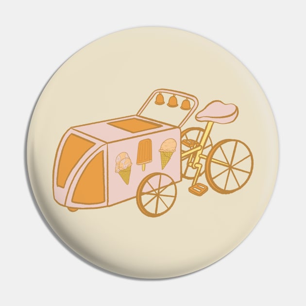 Dickie Dee Ice Cream Bike Pin by Carabara Designs