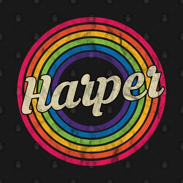 Harper - Retro Rainbow Faded-Style by MaydenArt