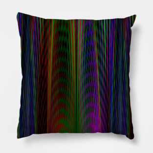 Colorful Peacock Color Abstract Design Pillow