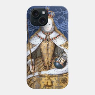 Queen Elizabeth I Tudor Collage Coronation Portrait Phone Case