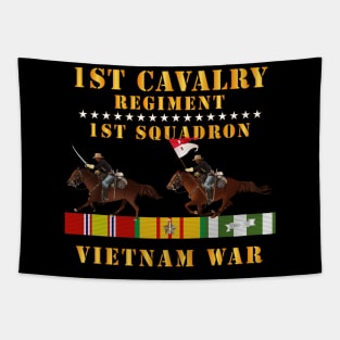 1st Squadron, 1st Cavalry Regiment - Vietnam War wt 2 Cav Riders and VN SVC X300 Tapestry