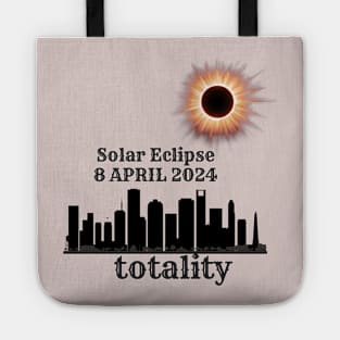 Art Solar Eclipse 2024 Totality 8 April  T-Shirt Tote