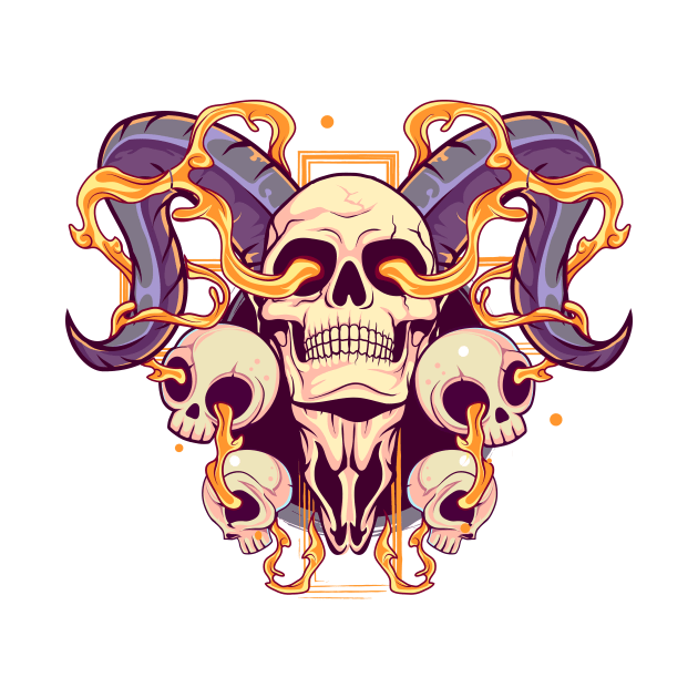 Baphomet Skull by DionArts