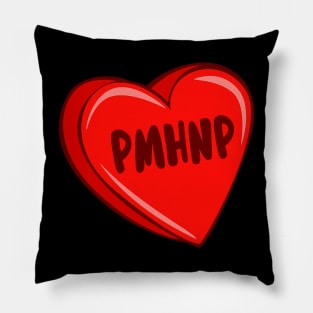 PMHNP Nurse For Valentines Day Nurse Heart Nursing Scrub Top Pillow