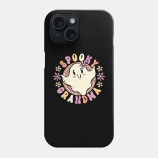 Groovy Halloween Costume Spooky Grandma Retro 70s Ghost Phone Case