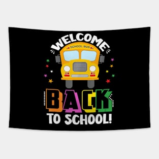 Welcome Back To School Bus Driver First Day Of School Tapestry