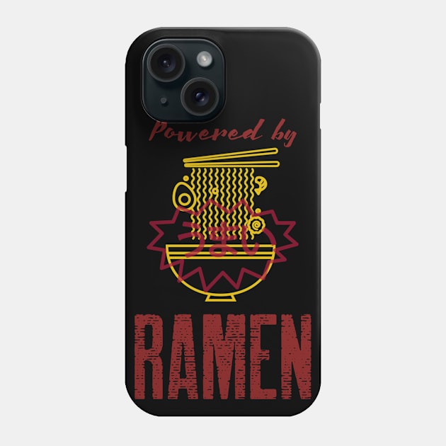 Powered by Ramen Phone Case by Harry C