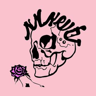 Nameless Skull Red Rose 1 T-Shirt