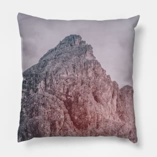 Cloudy Mountain View - Minimalist Pillow