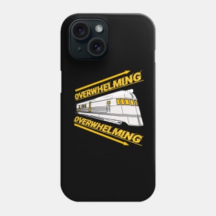 Overwhelming train design  totes, phone cases, mugs, masks, hoodies, notebooks, stickers pins, Phone Case