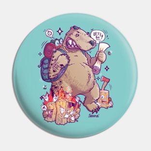 Beary Adventurous design Pin