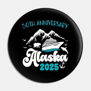 50Th Anniversary Wedding Alaska Cruise 2025 Vacation Pin