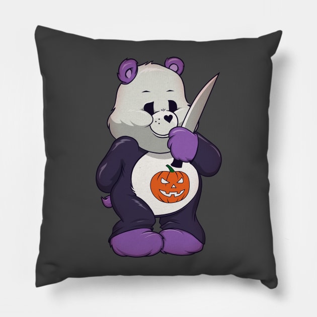 Michael Myers Care Bear Pillow by willblackb4