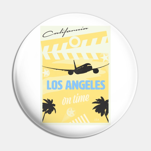 Los Angeles yellow Pin by Woohoo