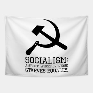 Socialism Definition - Funny Anti Socialist & Communist Tapestry