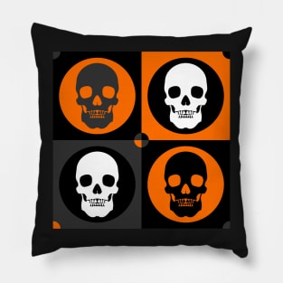 Halloween Skull Pattern Version 3 | Pop Art Pillow