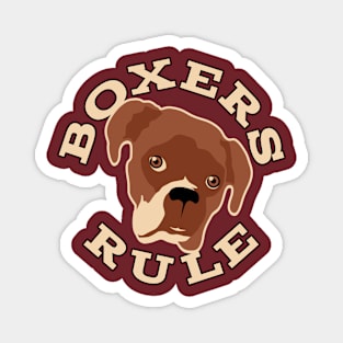 Boxers Rule Magnet