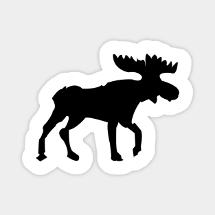 Rustic Moose with Buffalo Plaid Magnet