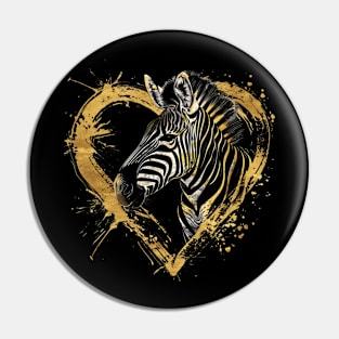 Zebra Public Awareness Pin