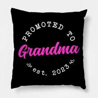 Promoted to Grandma - Mothers Day 2023 Pillow