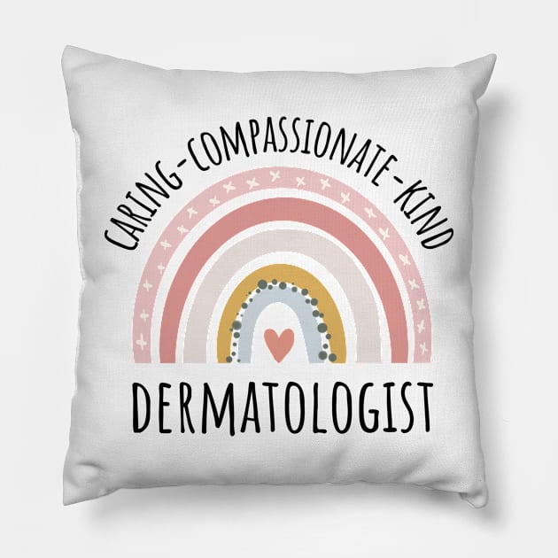 dermatologist rainbow pastel Pillow by IndigoPine