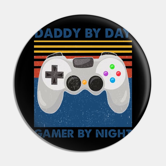 Dad by day gamer by night - Fathers Day Gamer Dad Pin by Bagley Shop